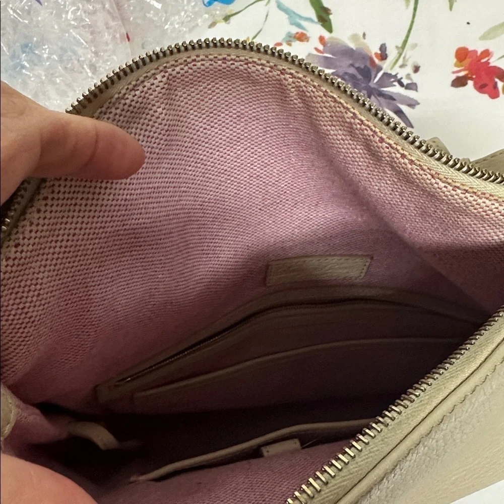 Dooney & Bourke Ivory Leather Tote